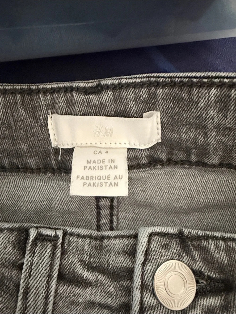 H&M High-Rise Grey Skinny Jeans